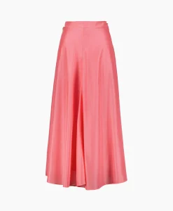 Dames Forte_forte Rokken*Midi Rok Habotai Silk Roze