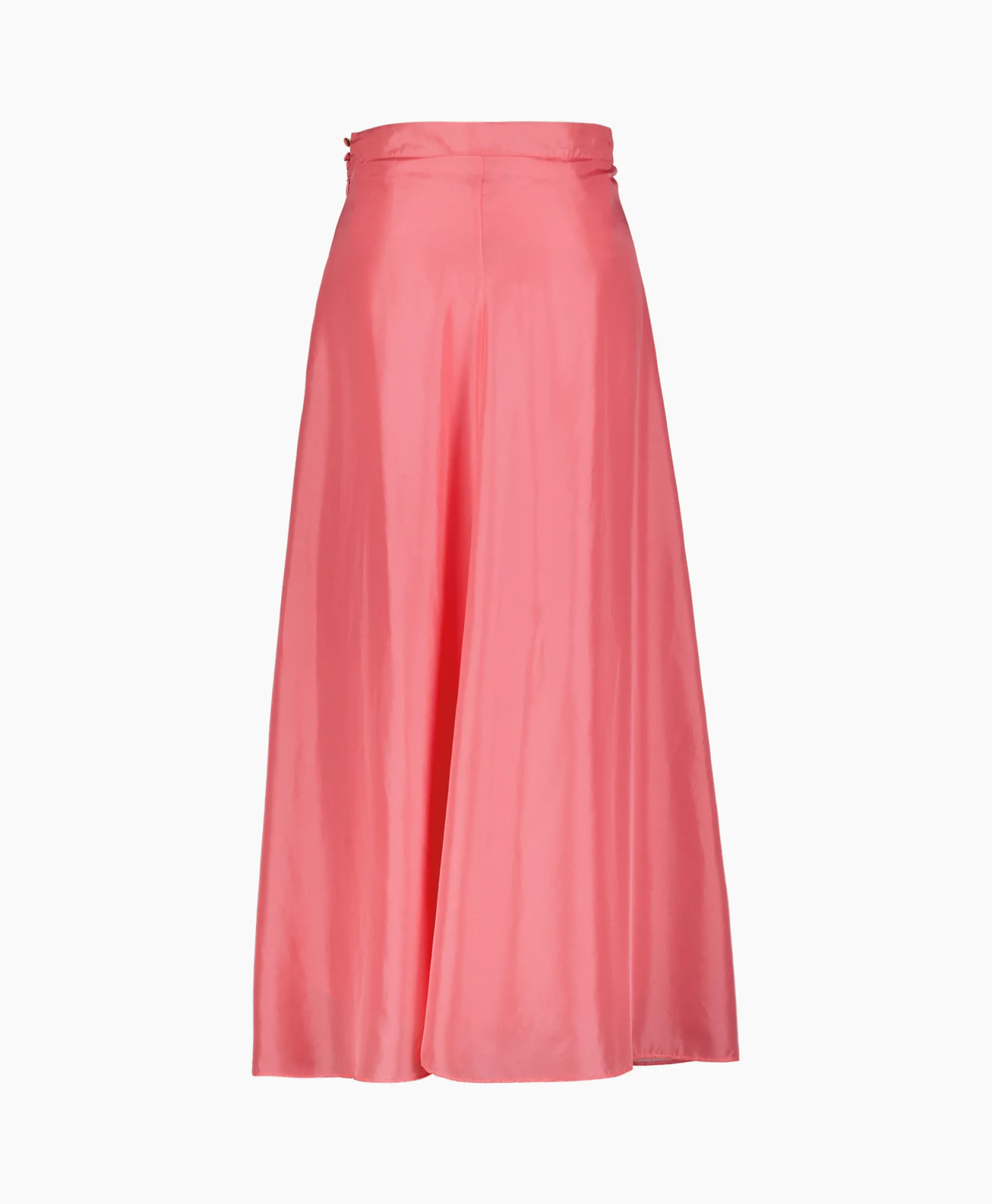 Dames Forte_forte Rokken*Midi Rok Habotai Silk Roze