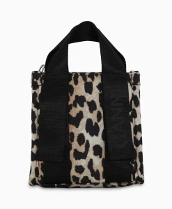 Dames Ganni Tassen*Crossbody Tas Recycled Tech Mini Tote Bruin