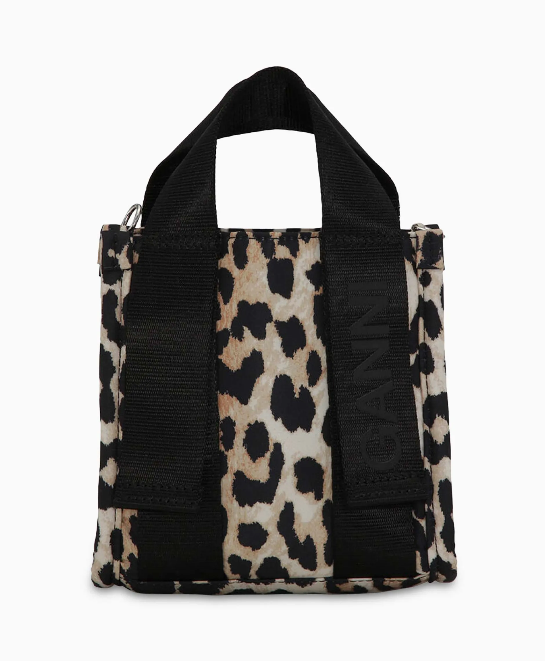 Dames Ganni Tassen*Crossbody Tas Recycled Tech Mini Tote Bruin