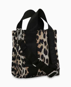 Dames Ganni Tassen*Crossbody Tas Recycled Tech Mini Tote Bruin