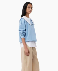 Dames Ganni Truien*Pullover Isoli Oversized Blauw