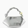 Dames Ganni Tassen*Schouder / Hand Tas Bou Mini Zilver