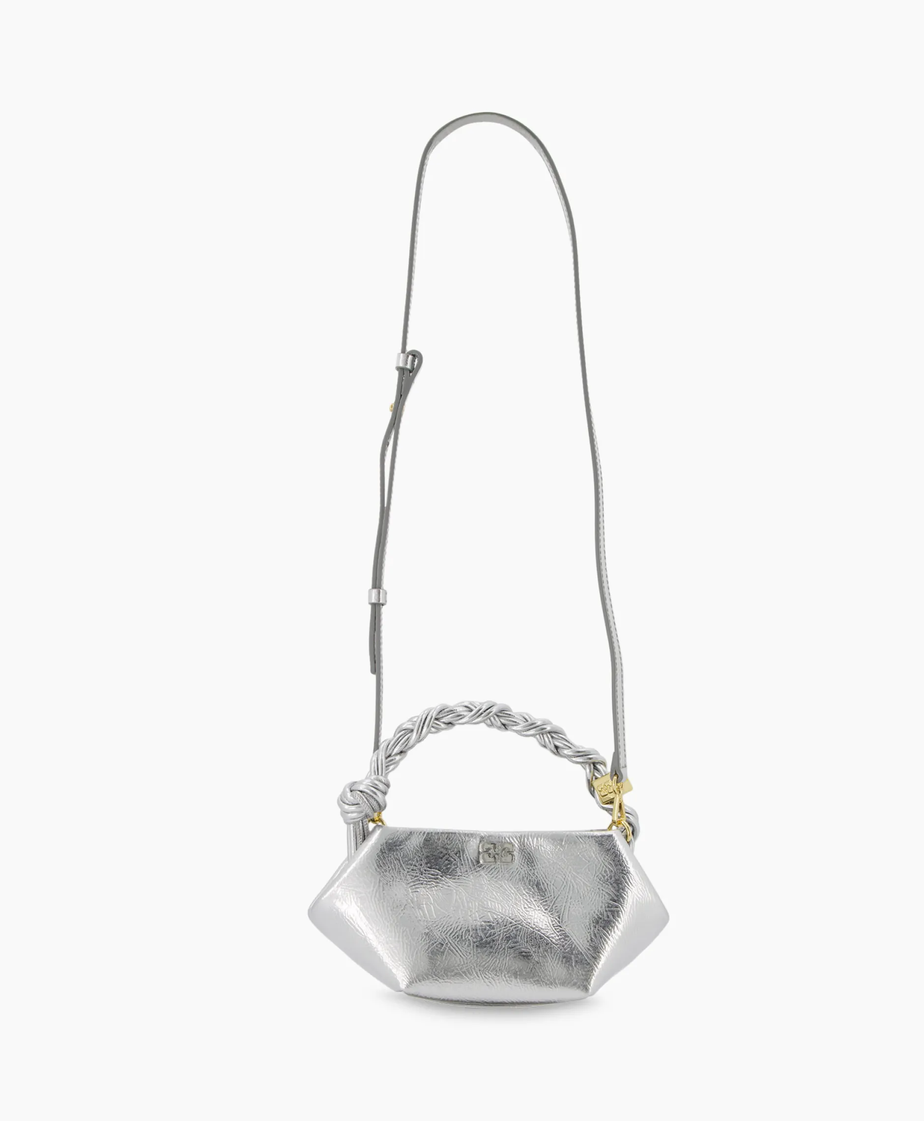 Dames Ganni Tassen*Schouder / Hand Tas Bou Mini Zilver