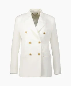 Dames Golden Goose Blazers*Blazer Journey W's Double Breasted Light Wool Ecru