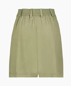 Dames Golden Goose Broeken*Korte Broek Journey W's Pleated Leilah Fluid Visco Khaki