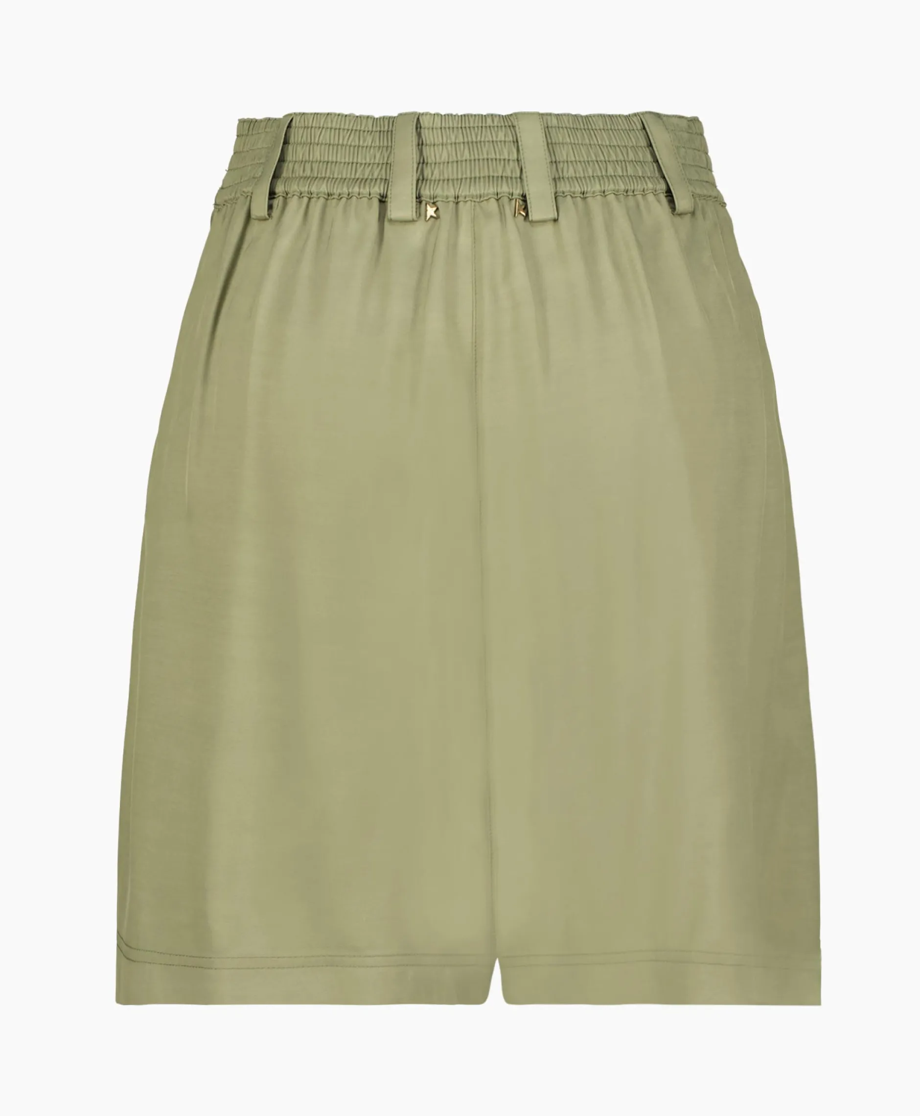 Dames Golden Goose Broeken*Korte Broek Journey W's Pleated Leilah Fluid Visco Khaki