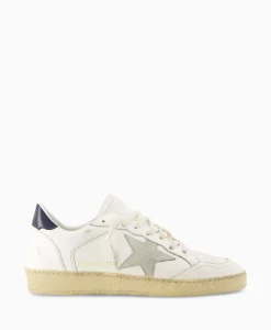 Heren Golden Goose Sneakers*Sneaker Ballstar Leather Upper Suede Star Shiny Le Off White
