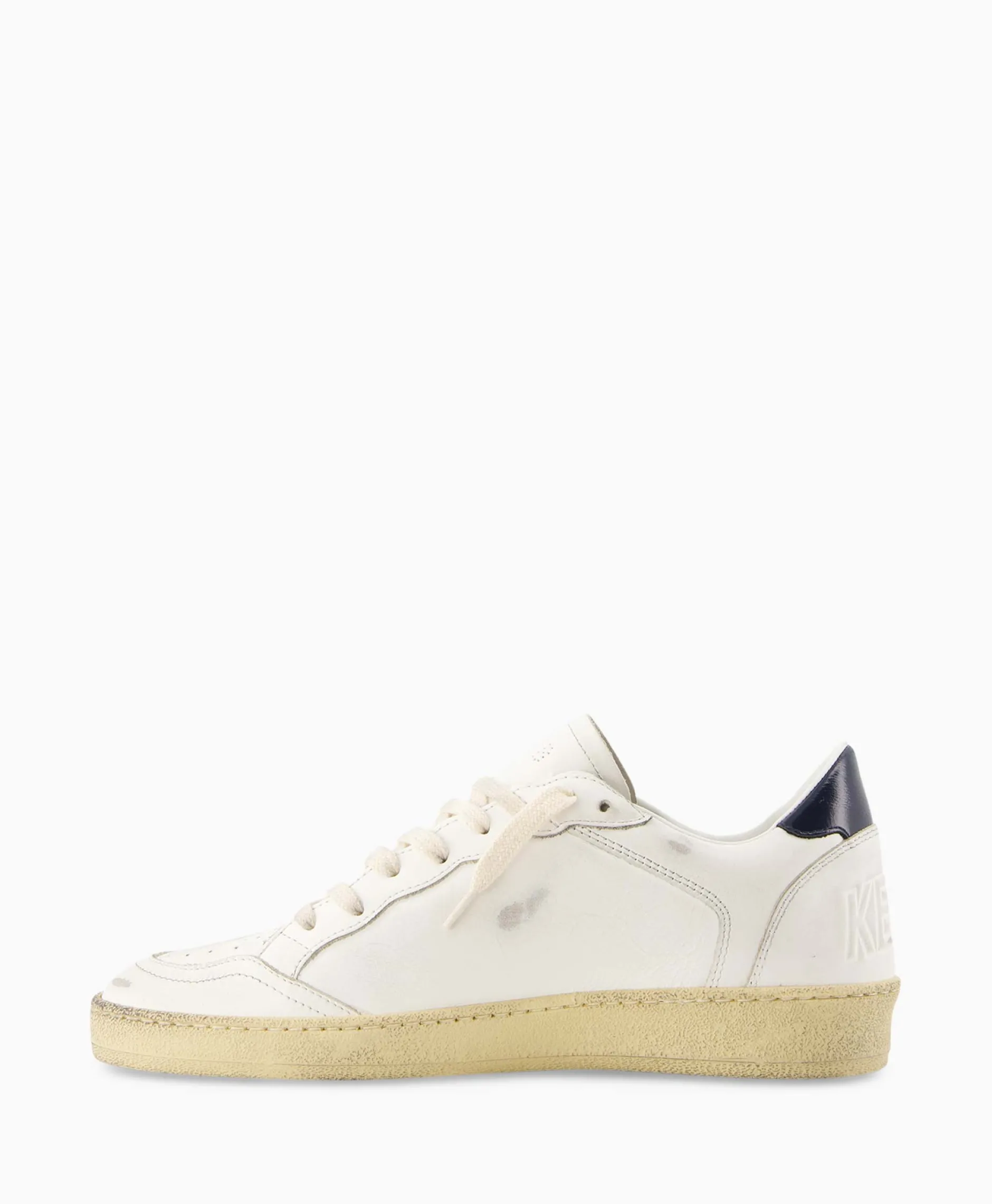 Heren Golden Goose Sneakers*Sneaker Ballstar Leather Upper Suede Star Shiny Le Off White