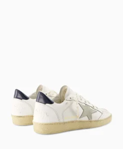 Heren Golden Goose Sneakers*Sneaker Ballstar Leather Upper Suede Star Shiny Le Off White