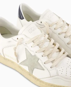 Heren Golden Goose Sneakers*Sneaker Ballstar Leather Upper Suede Star Shiny Le Off White