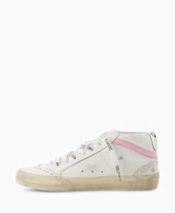Dames Golden Goose Sneakers*Sneaker Mid Star Leather Upper And Wave Wit
