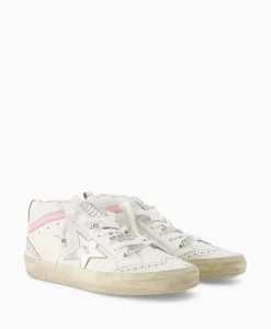 Dames Golden Goose Sneakers*Sneaker Mid Star Leather Upper And Wave Wit