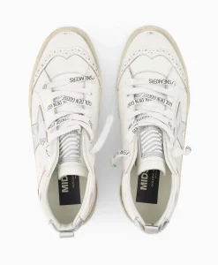 Dames Golden Goose Sneakers*Sneaker Mid Star Leather Upper And Wave Wit