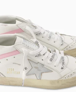 Dames Golden Goose Sneakers*Sneaker Mid Star Leather Upper And Wave Wit