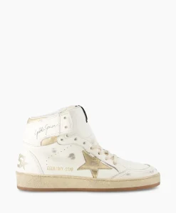 Dames Golden Goose Sneakers*Sneaker Sky Star Nappa Upper Laminated Wit