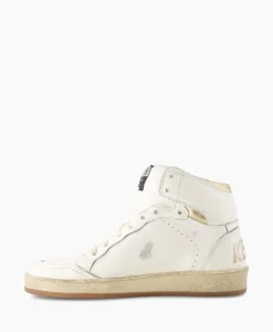 Dames Golden Goose Sneakers*Sneaker Sky Star Nappa Upper Laminated Wit