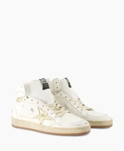 Dames Golden Goose Sneakers*Sneaker Sky Star Nappa Upper Laminated Wit