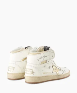 Dames Golden Goose Sneakers*Sneaker Sky Star Nappa Upper Laminated Wit