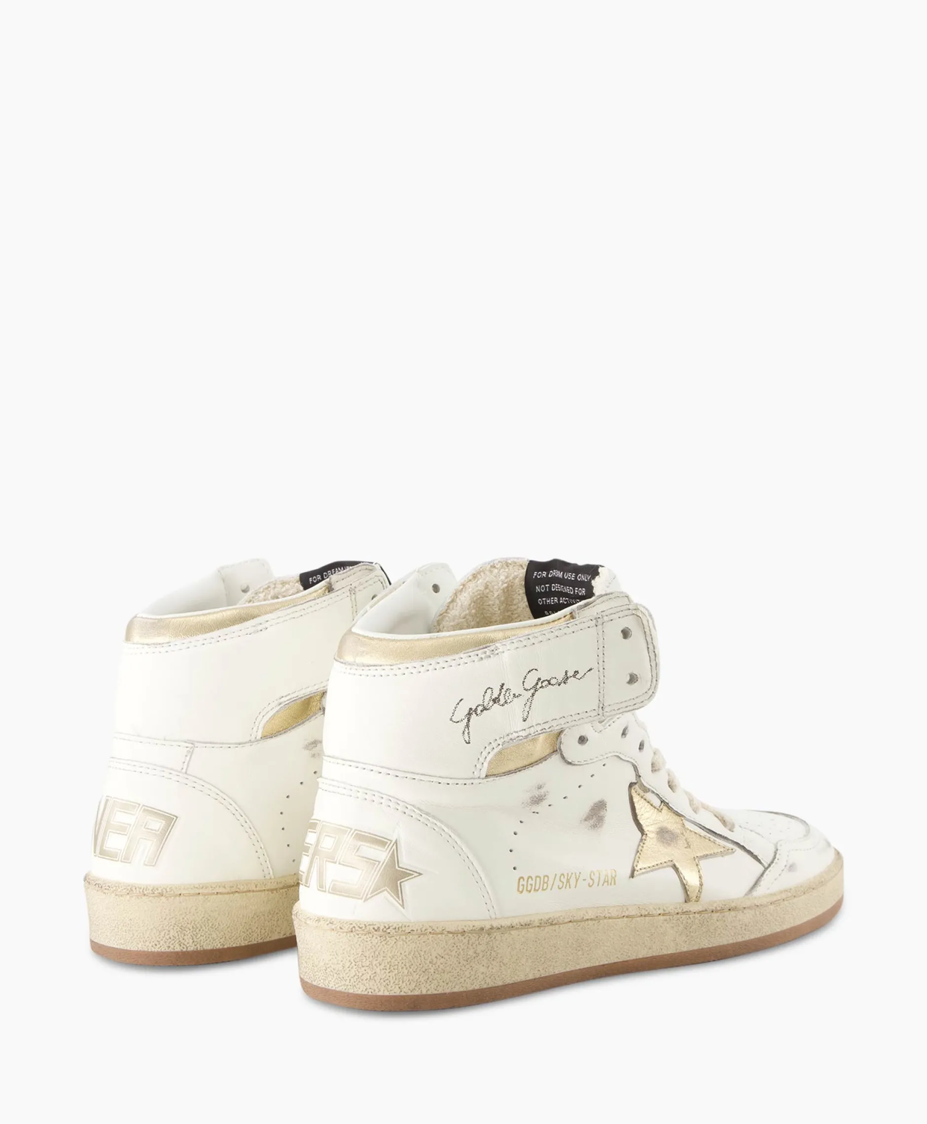 Dames Golden Goose Sneakers*Sneaker Sky Star Nappa Upper Laminated Wit