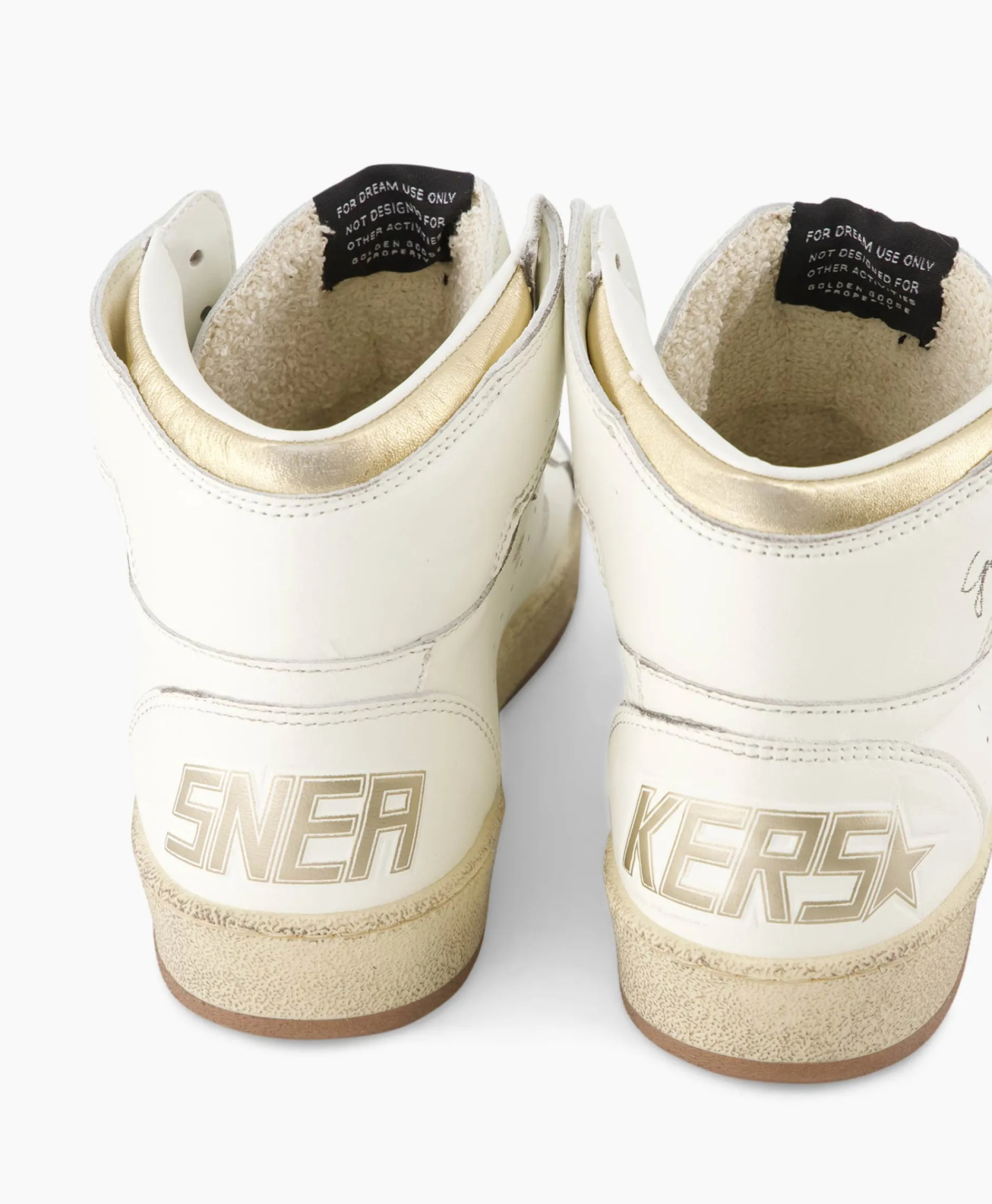 Dames Golden Goose Sneakers*Sneaker Sky Star Nappa Upper Laminated Wit