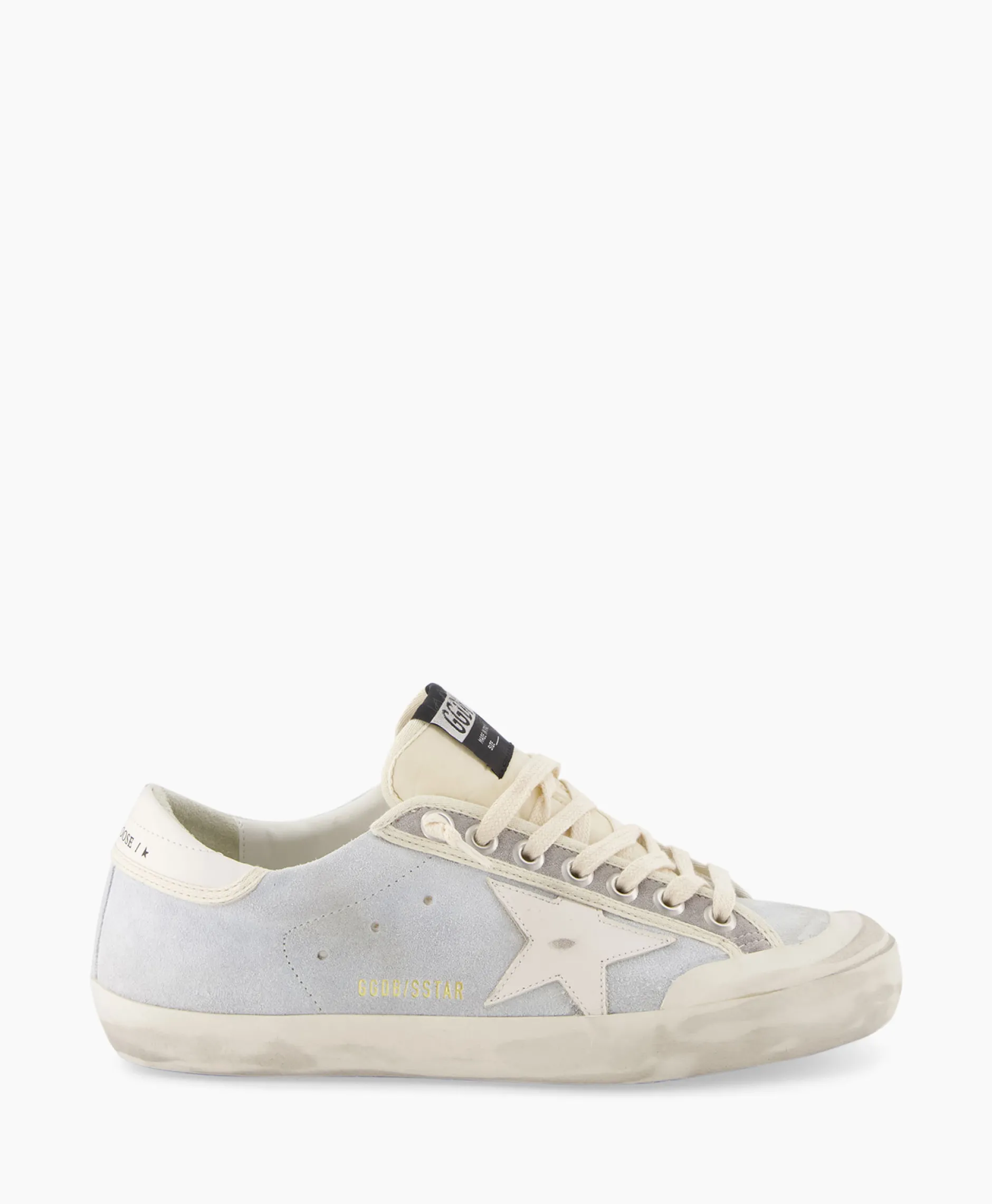 Heren Golden Goose Sneakers*Sneaker Super Star Suede Licht Grijs
