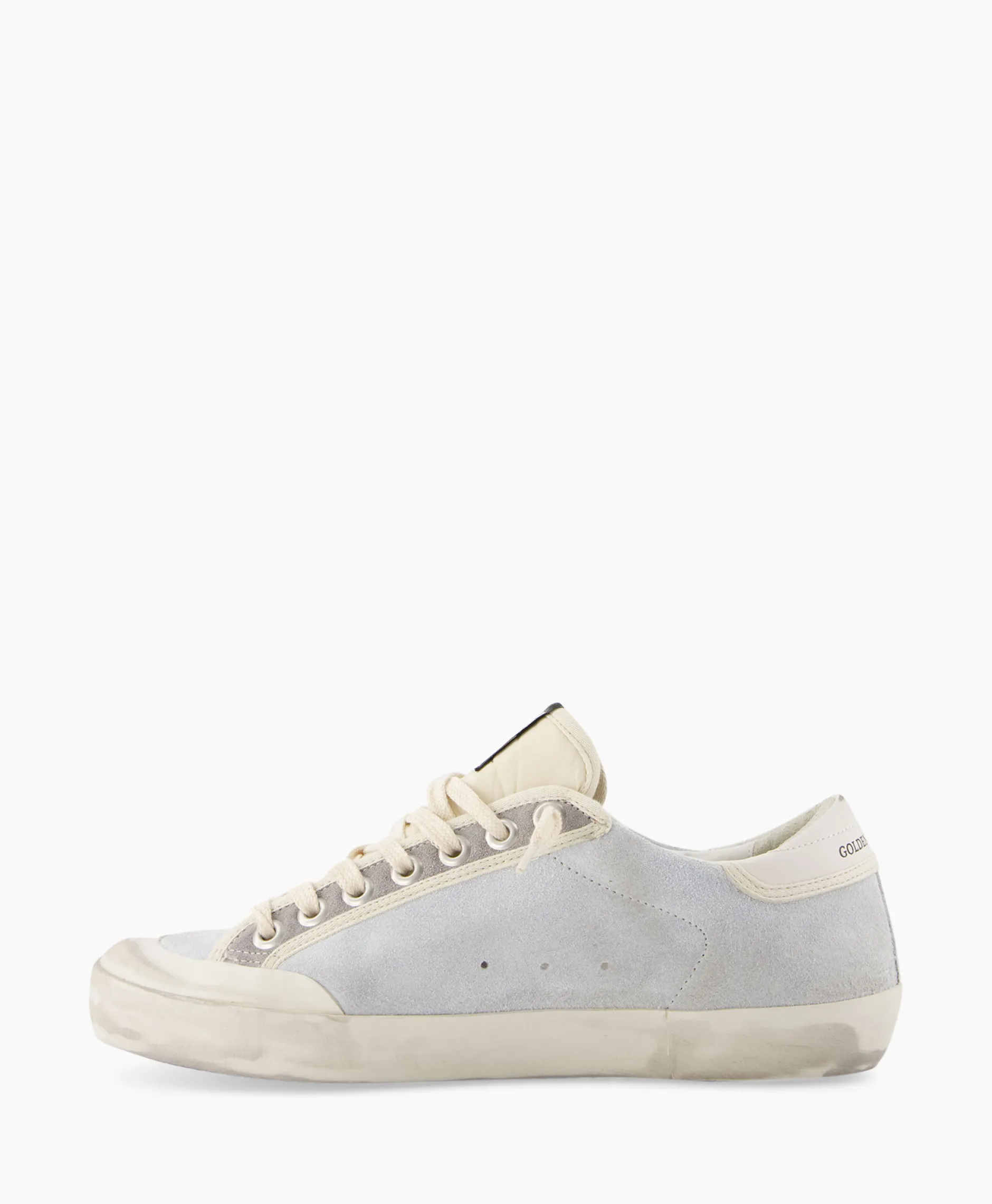 Heren Golden Goose Sneakers*Sneaker Super Star Suede Licht Grijs