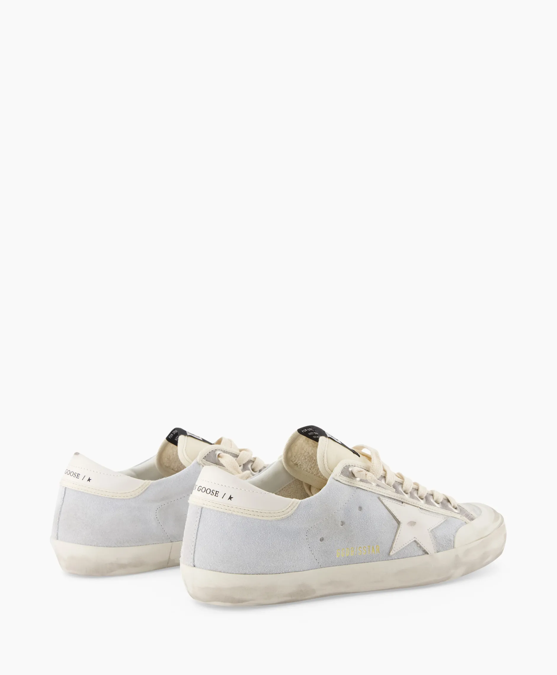 Heren Golden Goose Sneakers*Sneaker Super Star Suede Licht Grijs