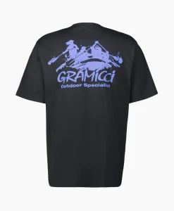 Heren Gramicci T-Shirts*T-Shirt Korte Mouw Class 5 Tee Zwart
