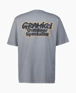 Heren Gramicci T-Shirts*T-Shirt Outdoor Specialistblauw