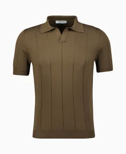Heren Gran Sasso Polo's*Polo 57191/20660 Bruin