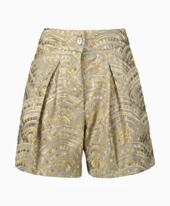 Dames Greek Archaic Kori Broeken*Korte Broek All Over Pleates Licht Grijs