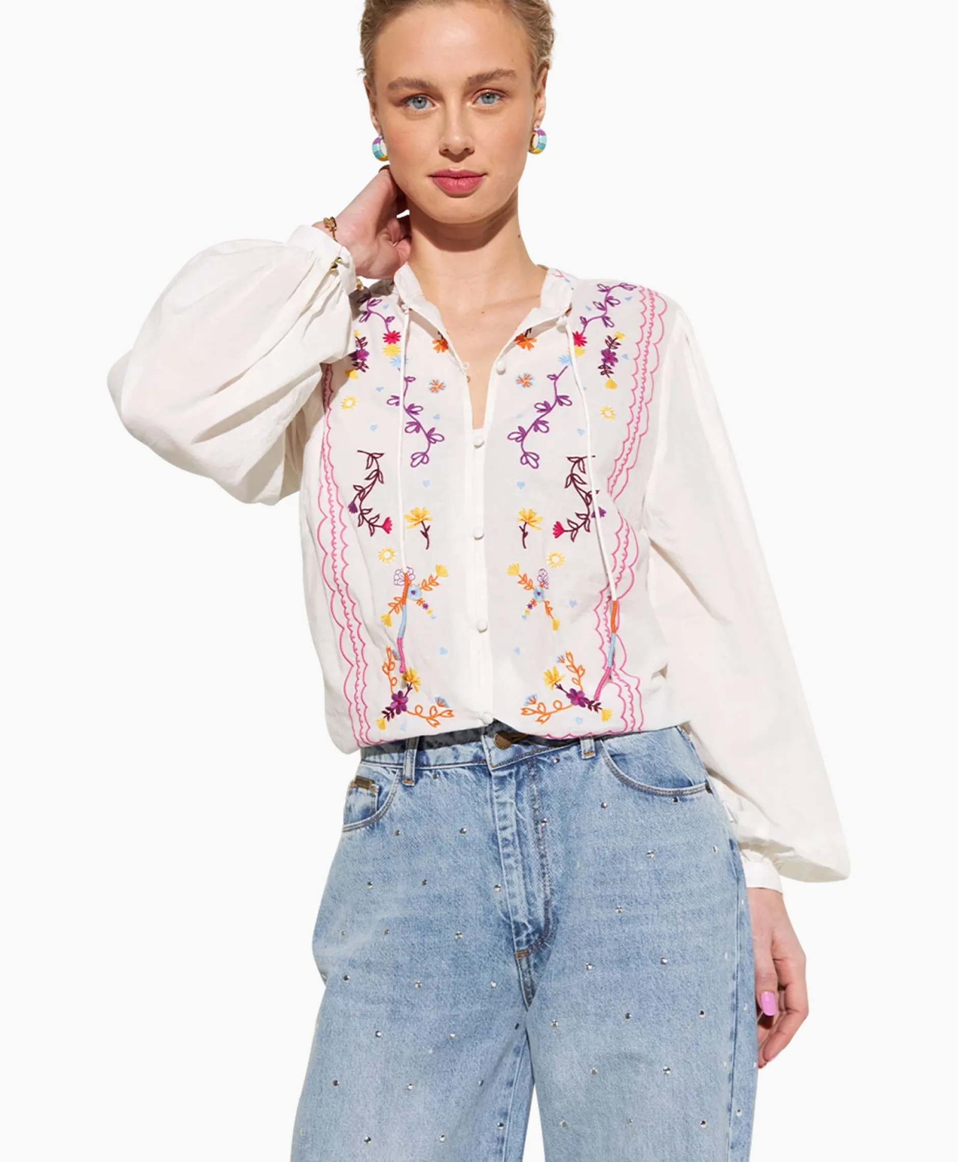 Dames Harper & Yve Blouses*Harper & Yve Blouse Hailey-Ls Ecru