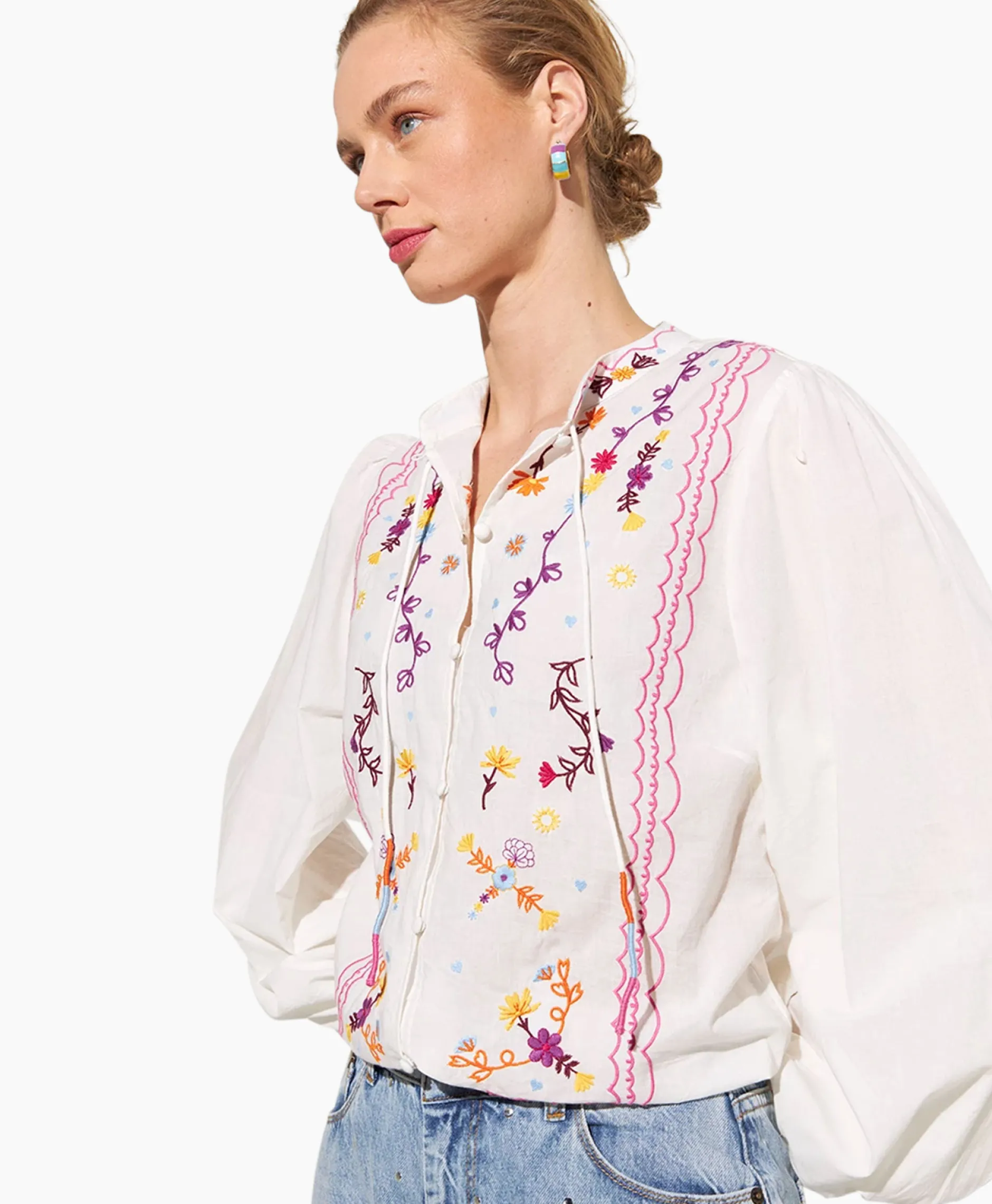Dames Harper & Yve Blouses*Harper & Yve Blouse Hailey-Ls Ecru