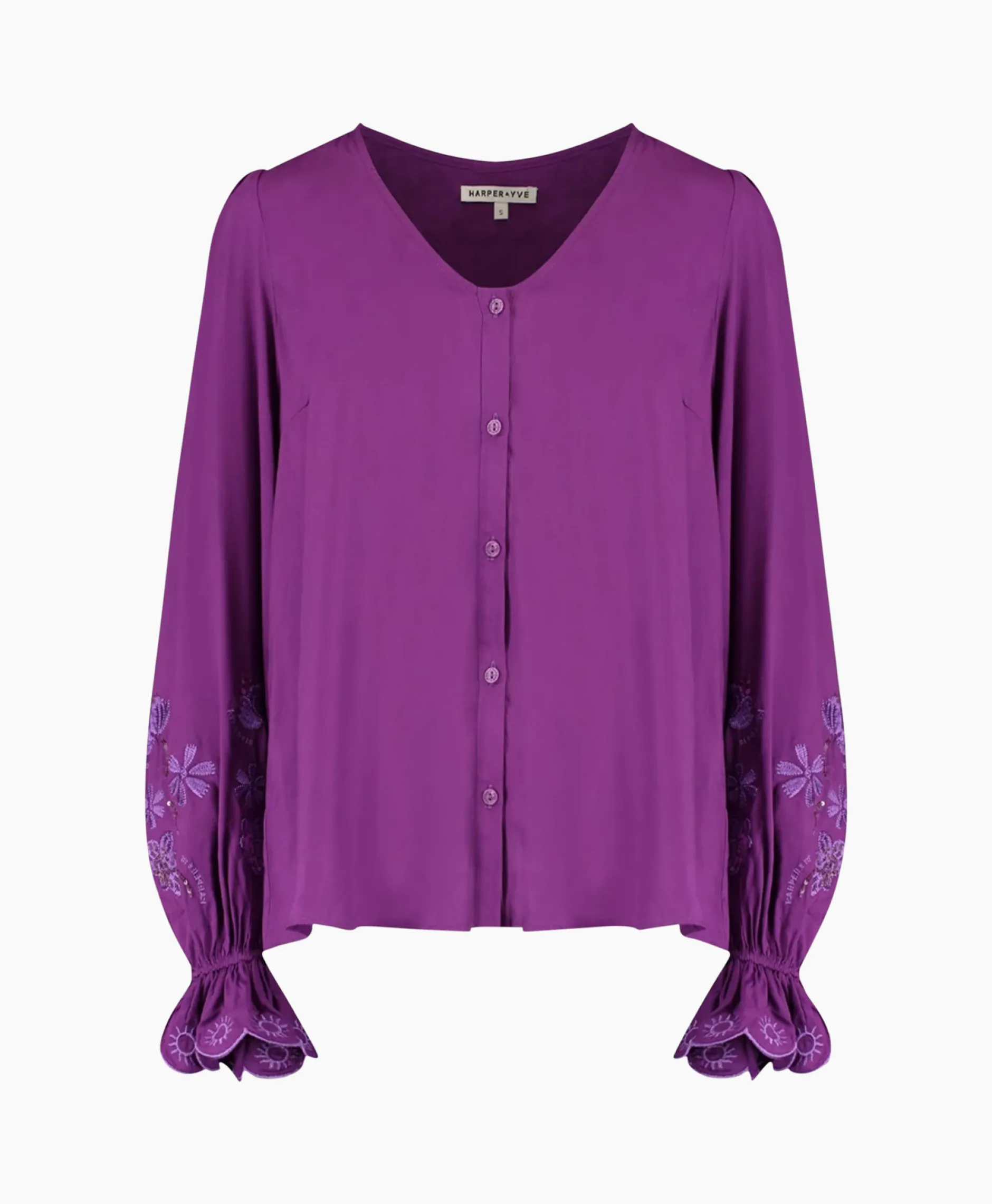 Dames Harper & Yve Blouses*Harper & Yve Blouse Jamy-Ls Paars