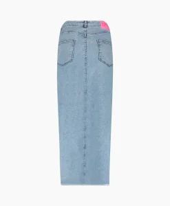 Dames Harper & Yve Rokken*Harper & Yve Midi Rok Yve-Sk Licht Blauw