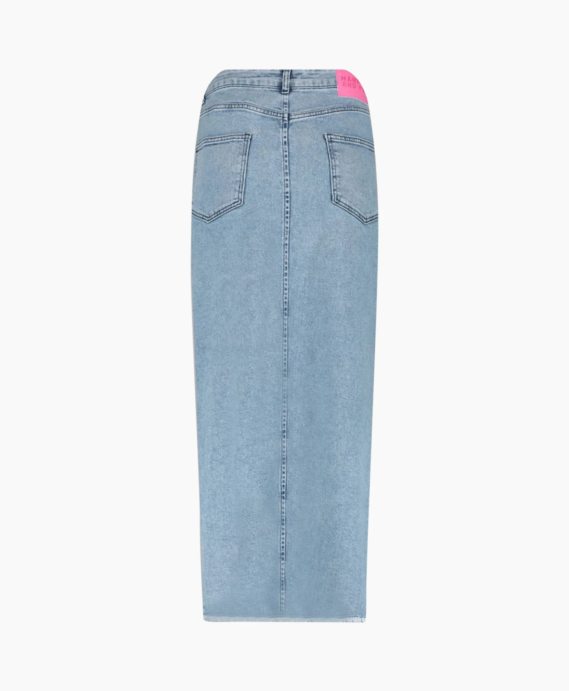 Dames Harper & Yve Rokken*Harper & Yve Midi Rok Yve-Sk Licht Blauw