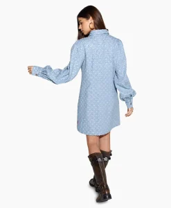 Dames Harper & Yve Jurken*Harper & Yve Mini Jurk Flo-Dr Licht Blauw