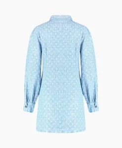 Dames Harper & Yve Jurken*Harper & Yve Mini Jurk Flo-Dr Licht Blauw