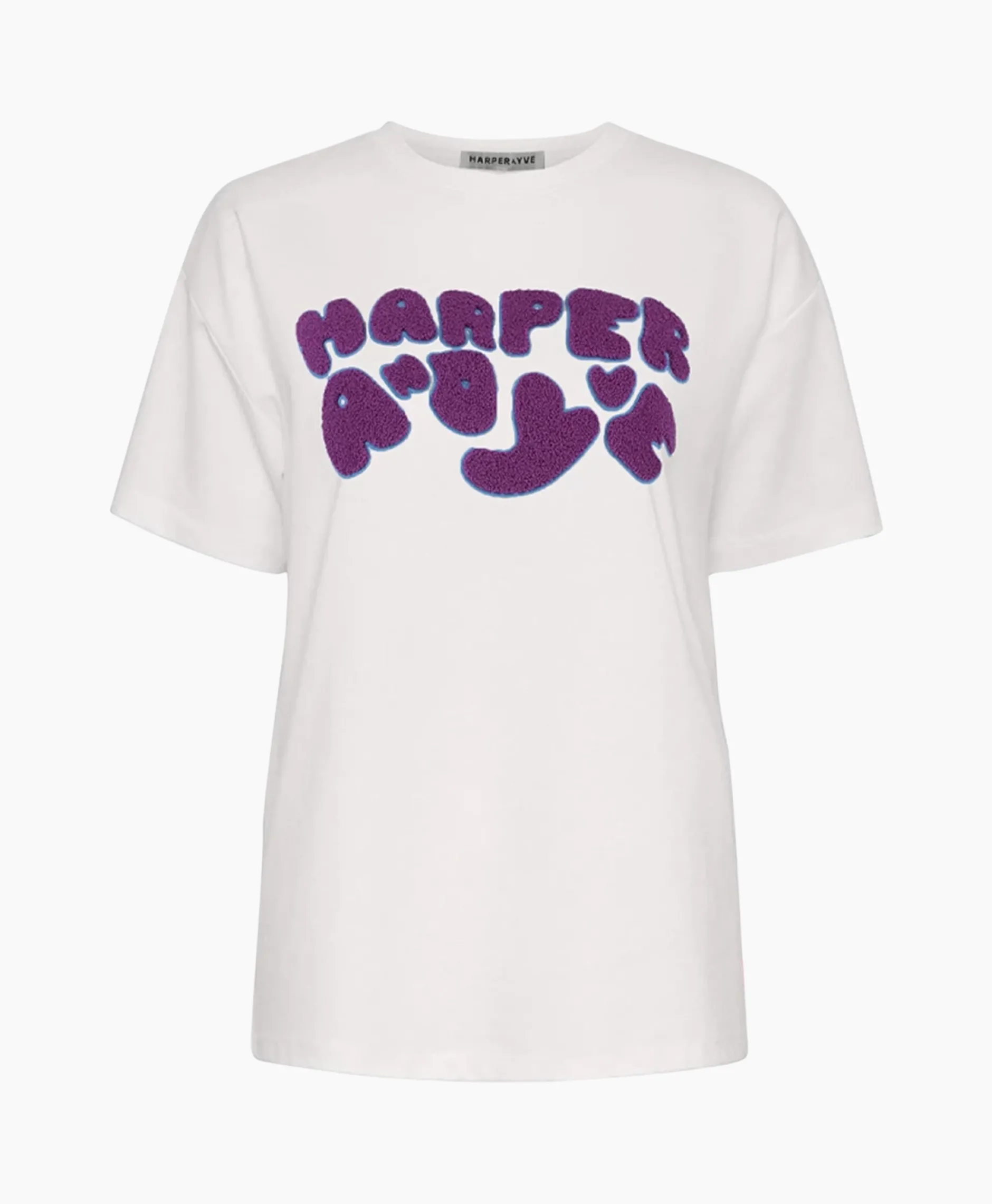 Dames Harper & Yve T-Shirts & Tops*Harper & Yve T-Shirt Korte Mouw Logo-Ss Off White