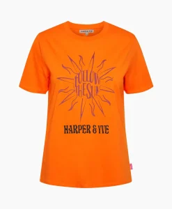 Dames Harper & Yve T-Shirts & Tops*Harper & Yve T-Shirt Korte Mouw Followthesun-Ss Oranje