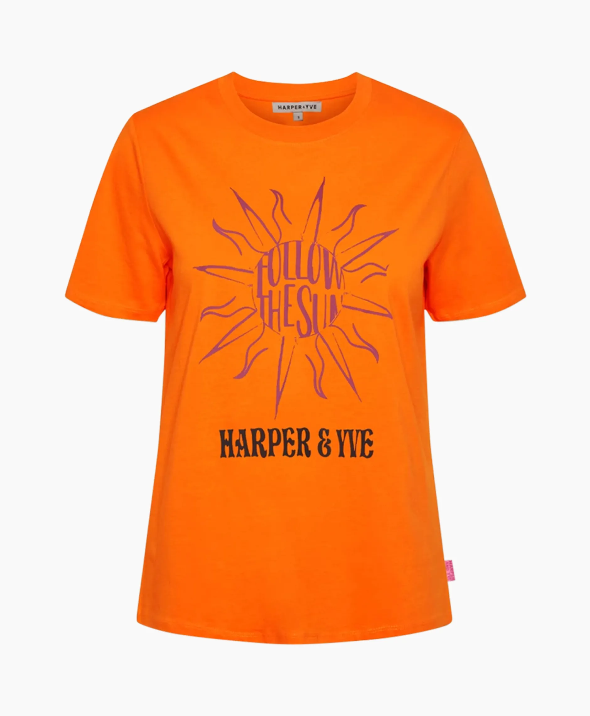 Dames Harper & Yve T-Shirts & Tops*Harper & Yve T-Shirt Korte Mouw Followthesun-Ss Oranje