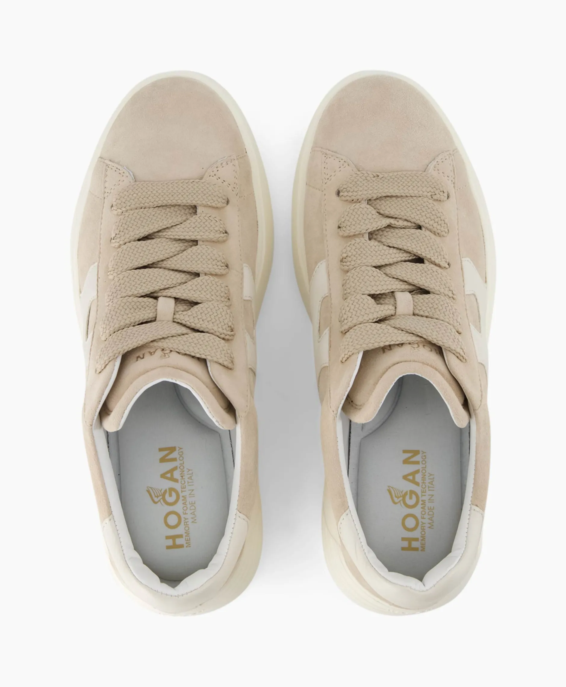 Dames Hogan Sneakers*Sneaker Rebel Beige
