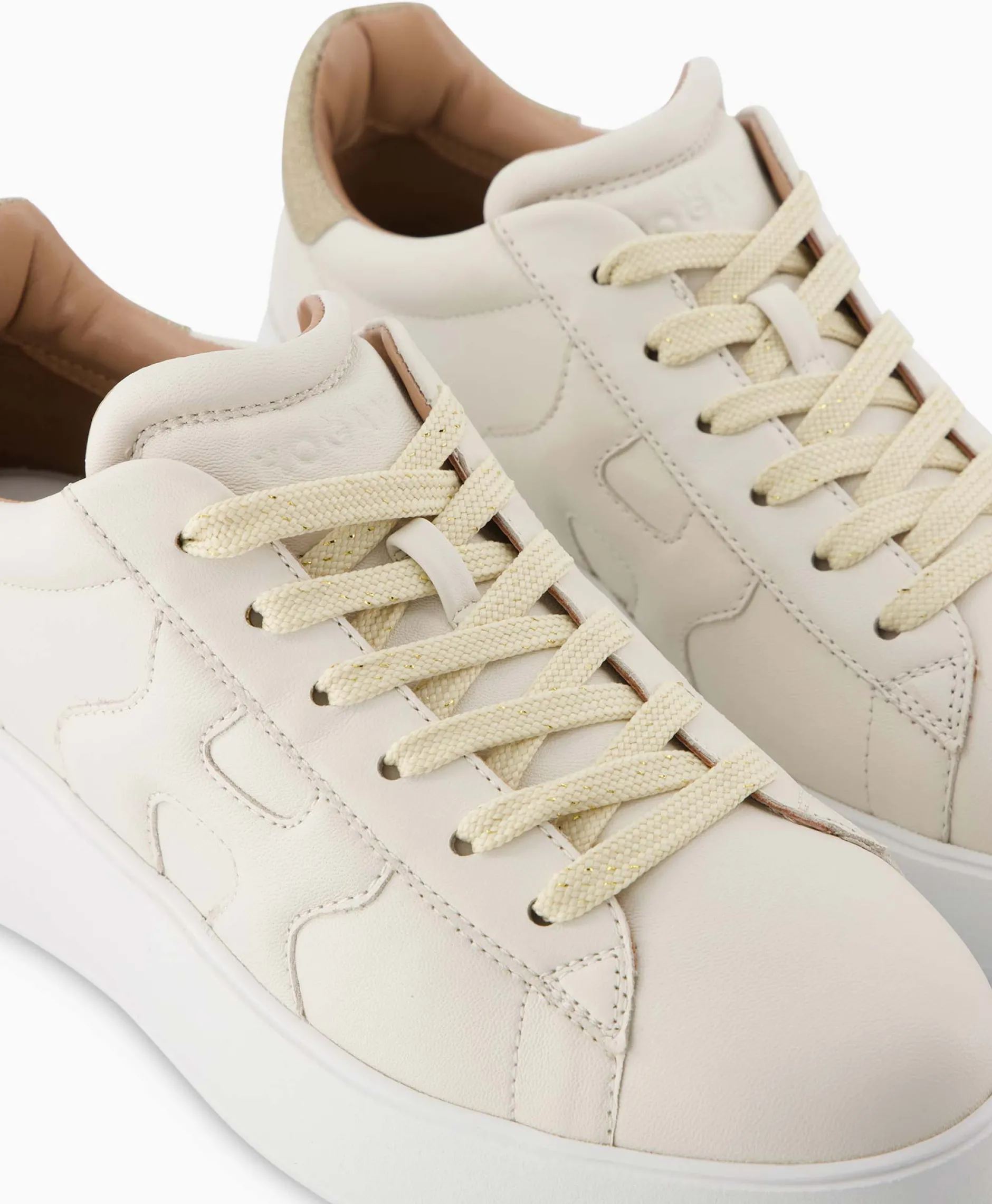 Dames Hogan Sneakers*Sneaker Rebel Ecru