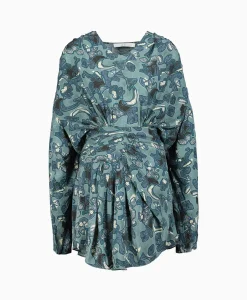 Dames Iro Jurken*Mini Jurk Fontana Blauw