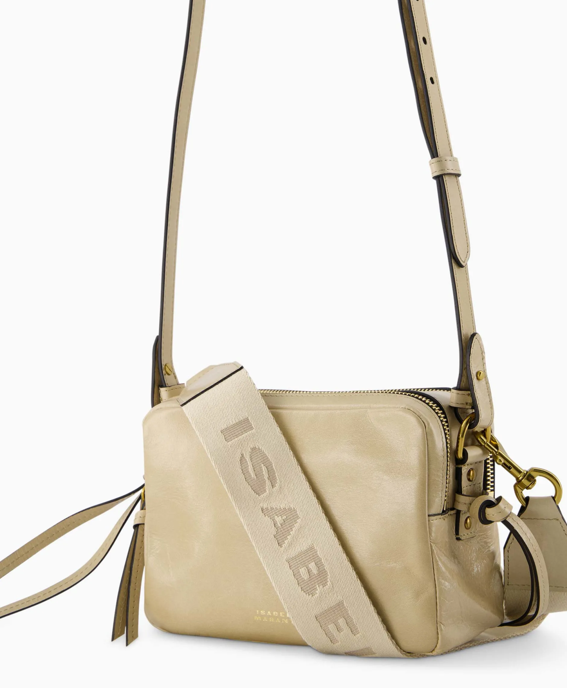 Dames Isabel Marant Tassen*Crossbody Tas Wardy Camera-Gb Zand