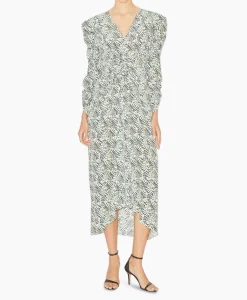 Dames Isabel Marant Bruiloftskleding*Midi Jurk Albini-Ga Ecru