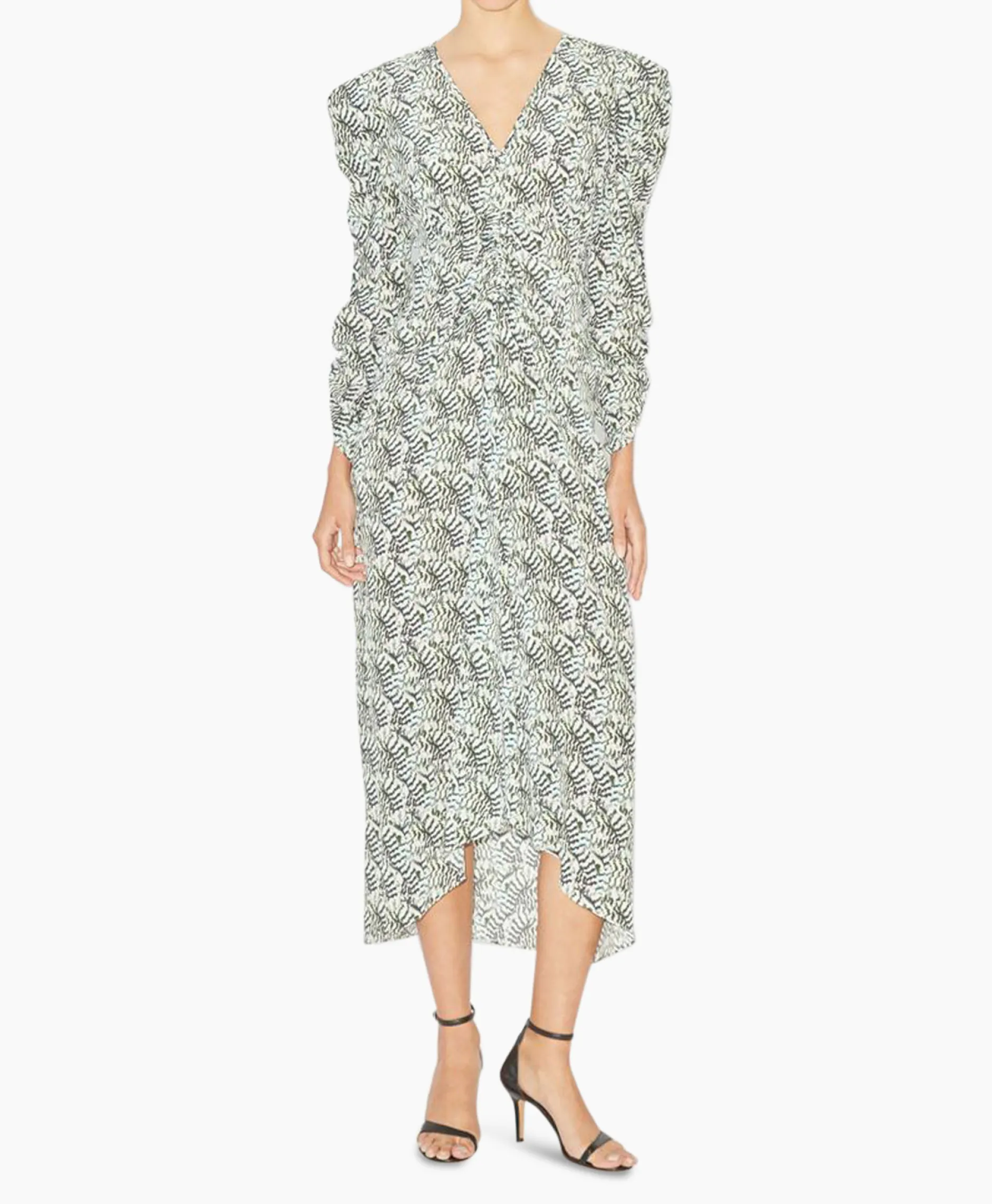 Dames Isabel Marant Bruiloftskleding*Midi Jurk Albini-Ga Ecru