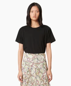 Dames Isabel Marant T-Shirts & Tops*T-Shirt Korte Mouw Vidal-Gz Zwart