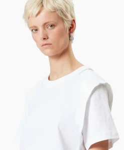 Dames Isabel Marant T-Shirts & Tops*T-Shirt Korte Mouw Zelitos-Ga Wit